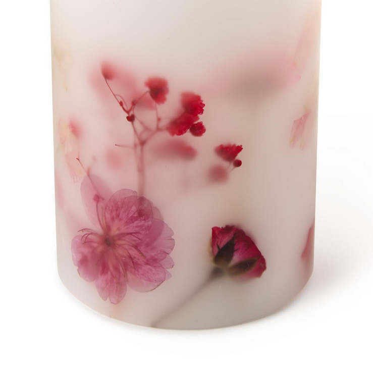 Flameless Wax Pillar Botanical Candles