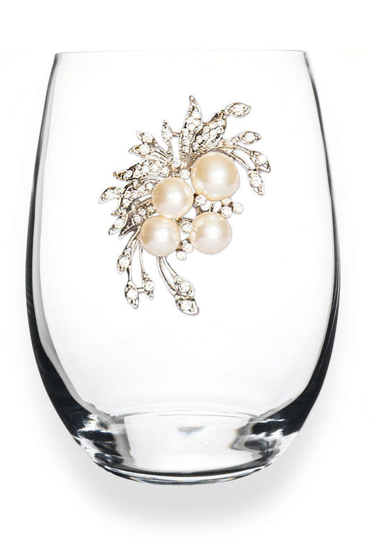 Pearl Bouquet Jeweled Glass