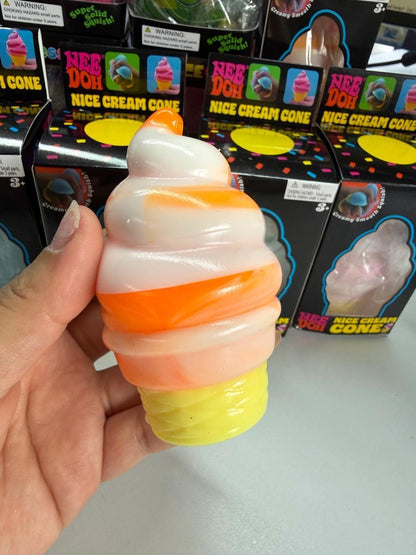 Nice cream cone squishy fidget toy
