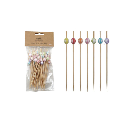 Bamboo Beaded Skewers