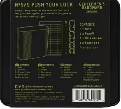 Push Your Luck Dice Game