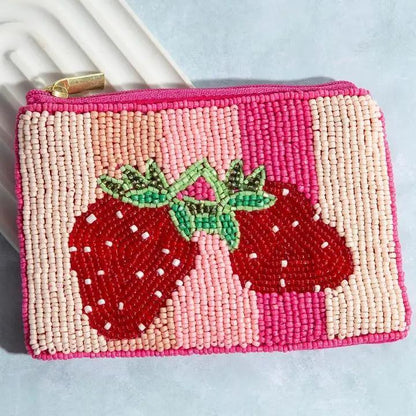 Seed Beaded Coin Purse