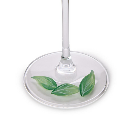 Hydrangea Hand-Painted Glassware