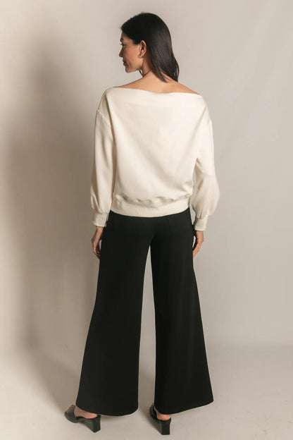 V Neck Tulip Sleeve Top