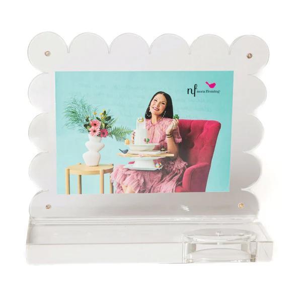 Clearly a-nora-able Scalloped Acrylic Frame