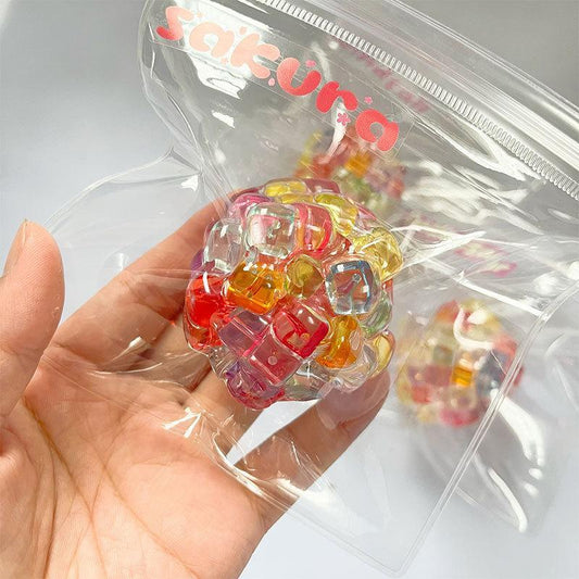 Colorful Beads Stress Ball Squishy Toy