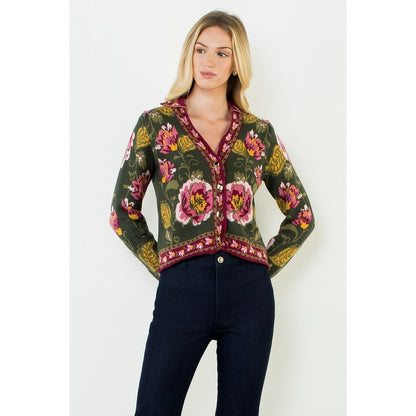 Floral Button Cardigan