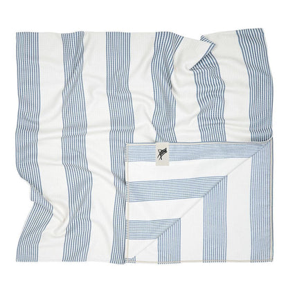 Cabana Stripe Beach Towel - Storm Cloud