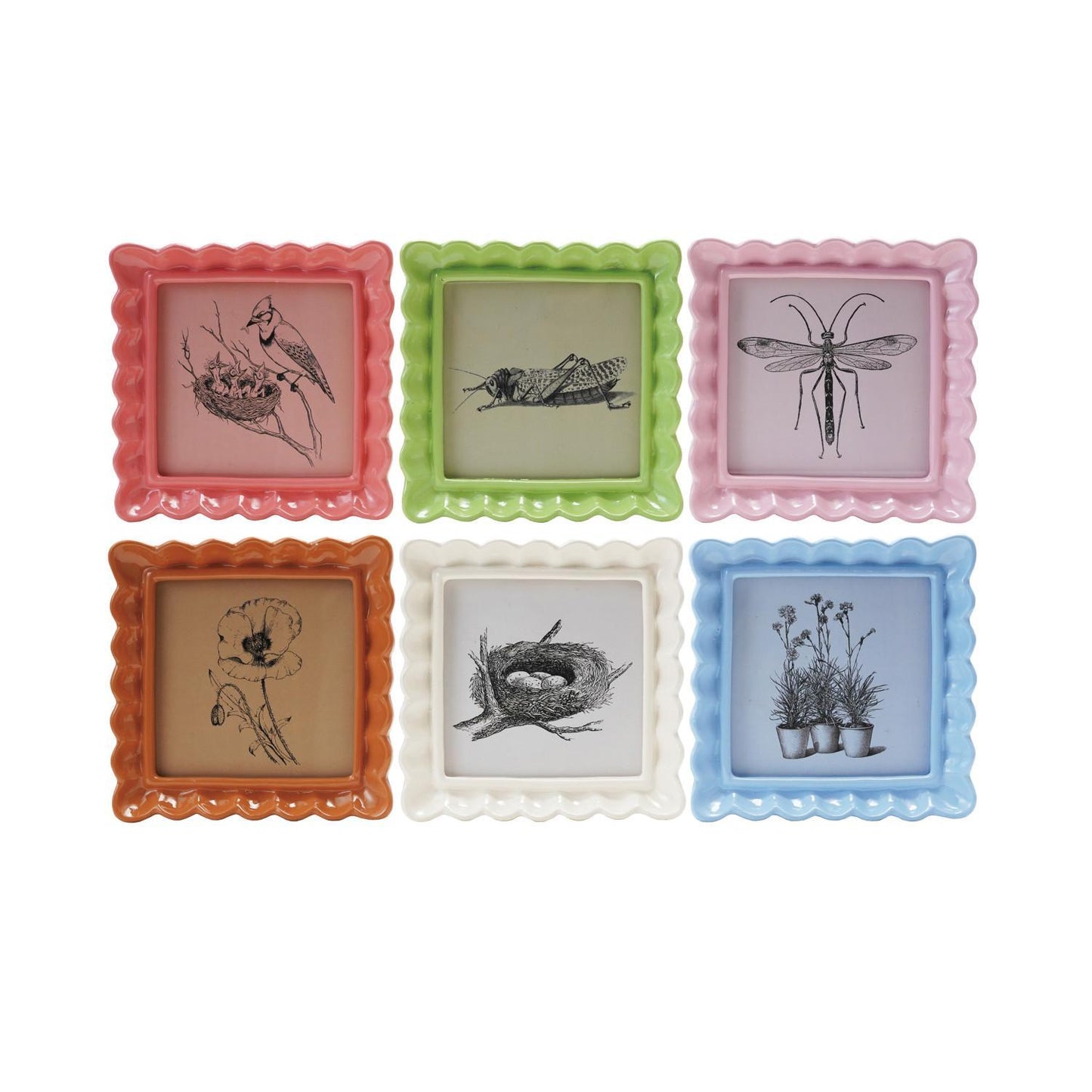 Ruffled Resin Photo Frame