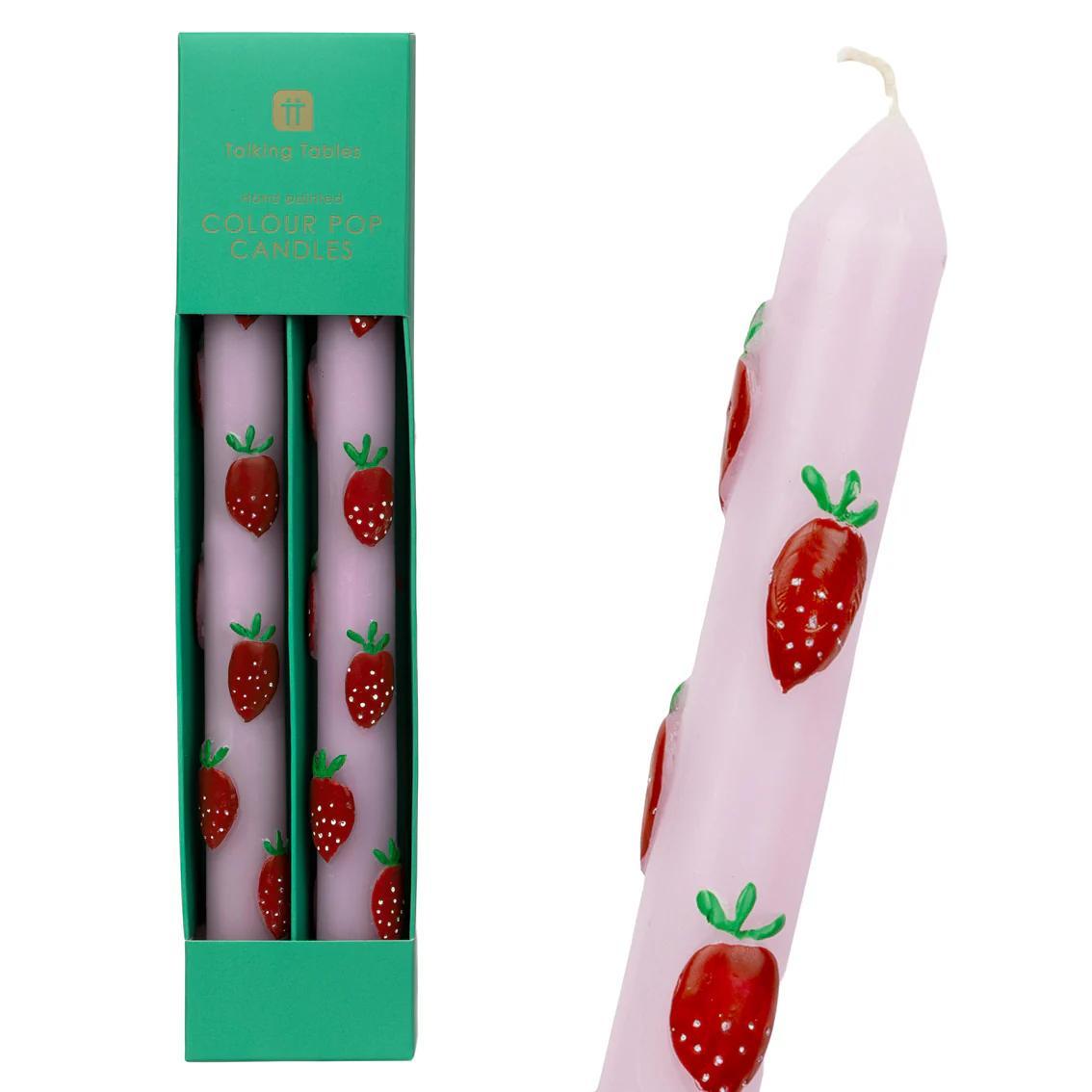 3D Color Pop Dinner Candles