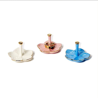 Flower Ceramic RIng Holder