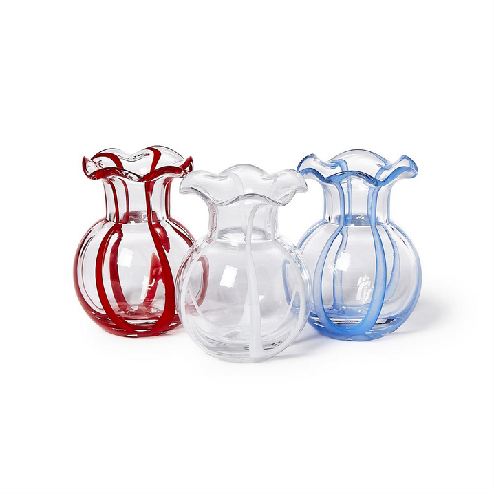 Ruffled Ribbon Vase