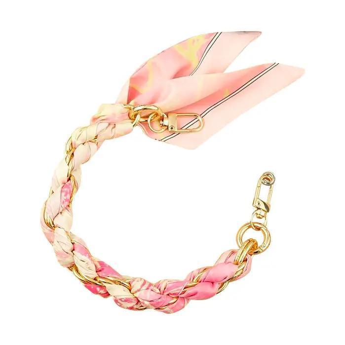 Gold Phone Chain with Scarf