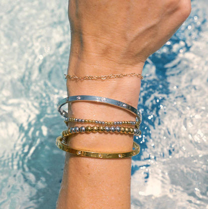 Mini Corinne Gold Bangle Bracelet