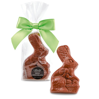 Chocolate Rabbit with Basket & Bow