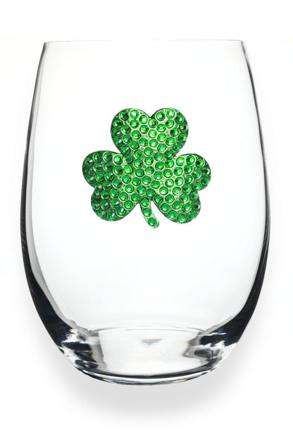Shamrock Jeweled Glass