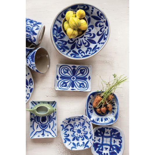 Hand-Painted Tile Bowl