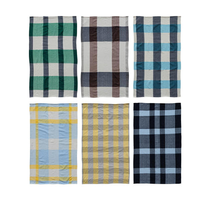 Plaid Print Microfibre Tea Towel
