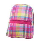 Seersucker Medium Backpack w/ monogram