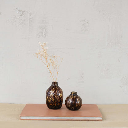 Tortoise Glass Mini Vase