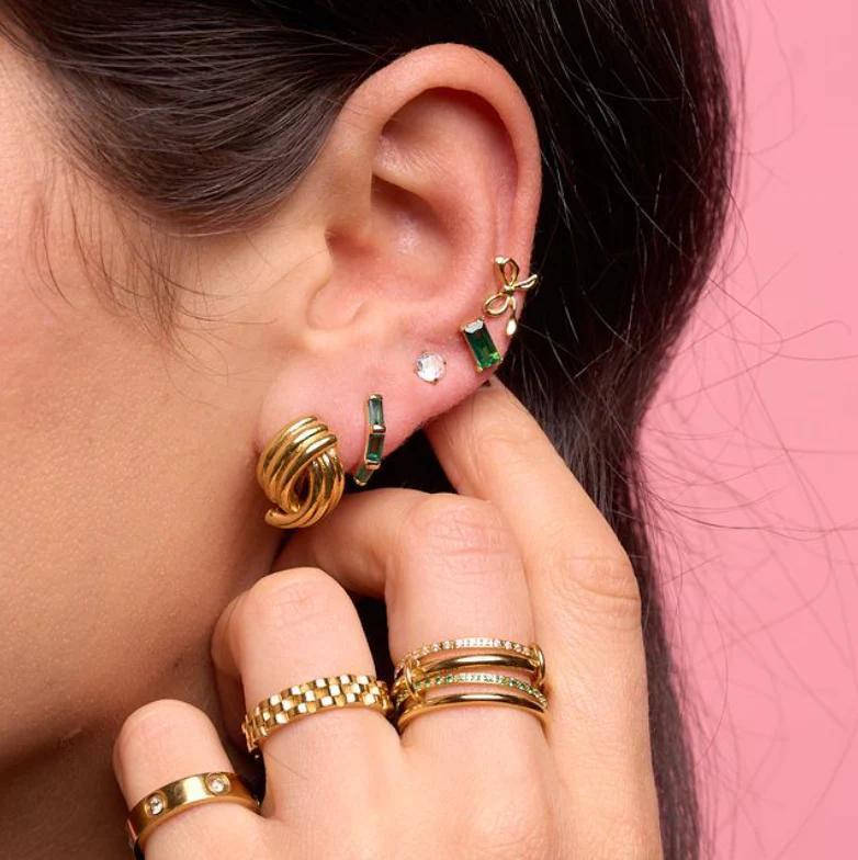 Gold Knot Studs