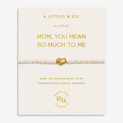Mother's Day Pearls Heart Bracelet