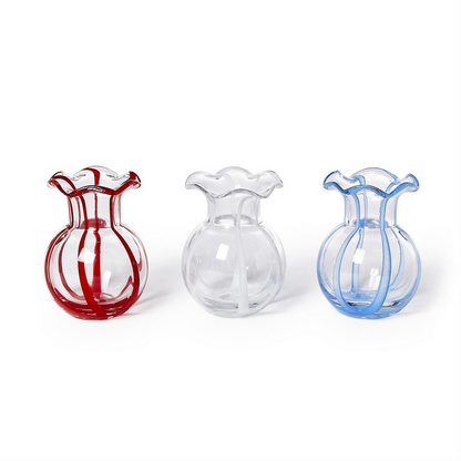 Ruffled Ribbon Vase