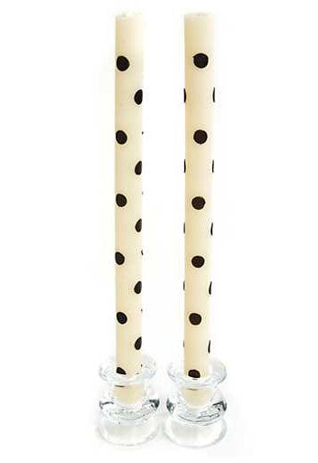 Dot Dinner Candles - Set of 2